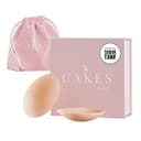 CAKES Body® Non-Adhesive Circle Nipple Covers for Women - Silicone Nipple Covers with Travel Pouch - Reusable No-Stick Design