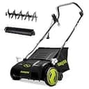 Sun Joe 15-Inch Lawn Dethatcher with Scarifier Blade Reel, AJ805E