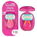 Gillette Venus Extra Smooth Travel Razor Kit for Women, Mini Handle + Refill + Case