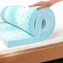 EGO 3 Inch Queen Mattress Topper Gel Memory Foam for Pressure Relief