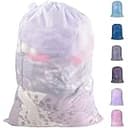 Polecasa Extra Heavy Duty Diamond Mesh Laundry Bag, 24x36", White