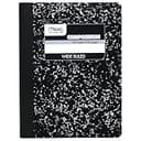 Mead Composition Notebook, Wide Ruled Paper, 7.5" x 9.75", 100 Sheets, Black Marble (09910)