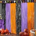 OHOME Halloween Decorations - Halloween Party Decorations | Trick or Treat Backdrop Banner for Wall Door | Halloween Birthday Party Favors Supplies Indoor Outdoor