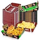 Gatherfun Football Party Supplies Kit for 36: Large Football Food Plates, Disposable Bowls,Food Trays - Ideal Football Party Decorations and Favors for Birthday and Tailgate Partie